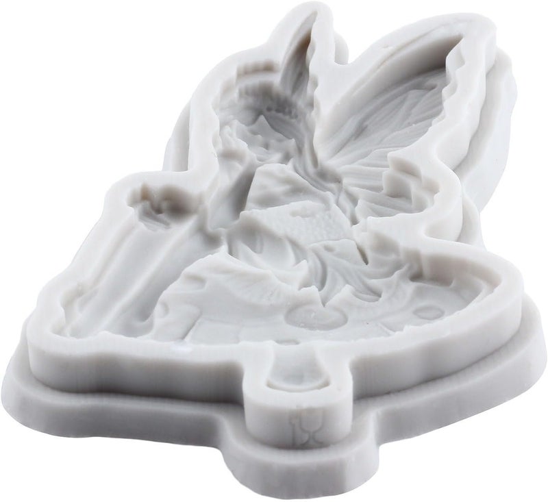 TAOXIBEI Fairy on Mushroom Silicone Mold Fairy Polymer Clay Molds for DIY Crafts Epoxy Resin Casting Air Dry Polymer Clay Plaster Jewelry Making - Image 4